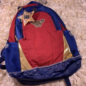 Wonder Woman backpack new red blue nwt